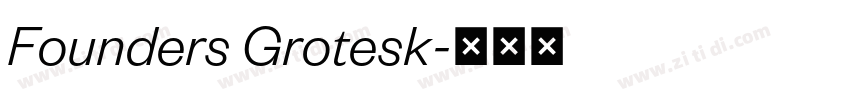 Founders Grotesk字体转换